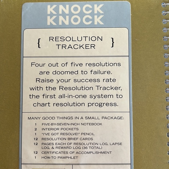 NWT Knock Knock Resolution Tracking System - Picture 3 of 6